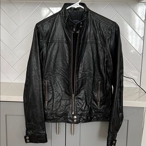 GAP black leather jacket